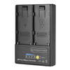 Fotolux Dual NP Batteries to V-mount V-Lock Battery Converter Plate
